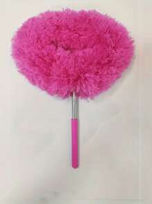 1 Pc Microfiber Ceiling Fan Duster - Extends Up To 12 Feet, Blue/Green/Orange/Fuchsia, Long Handle, Dust Lock, Reusable, Machine Washable Cleaning Brush, Professional High Altitude Dusting Tool, Suitable For Home Use