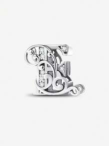 1 PC Vine Letters Beads Pendant Charm Pendant Ball Suitable For Bracelets DIY Women's Jewelry