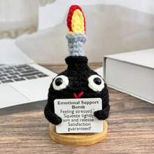 1 pièce Ressentez la pression, serrez fort et écrasez, libérez la pression avec force, décoration de bureau pour le soulagement du stress, bombe de pression