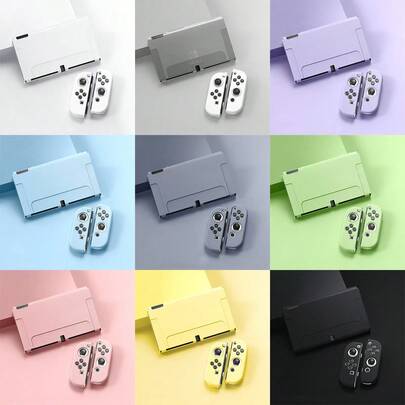 Switch OLED Protective Case, Matte TPU Soft Shell Separate Full-Coverage Switch OLED Protective Cover