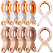 10 Pack Multi-Functional Plastic Strong Clips For Beach Sunbathing, Pool Parties, Hanging Towels, Wet Swimsuits, Blankets Clothing Towel Holder Clips For Clothes Pool Boat