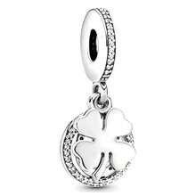 1 Pc Love Valentine's Day Series Love & Love & Marriage & Love & Angel & Rose & Bow & Lucky Clover Beaded Jewelry Pendant, Suitable For Bracelet Necklace DIY Jewelry Mother's Day Valentine's Day Often Jewelry Gifts - Silver - View 2