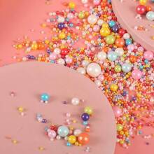 130g/4.58 Oz Colorful Cake Decoration Sprinkles- Baking Decoration Cake Decoration, Cake Birthday Wedding Party Decoration Tool Cookie Decoration - Creative Baking Shiny Particles DIY Cookies Cupcake Dessert Decoration Materials, Multiple Colors To Choose From, Birthday Party/Wedding Dessert Table