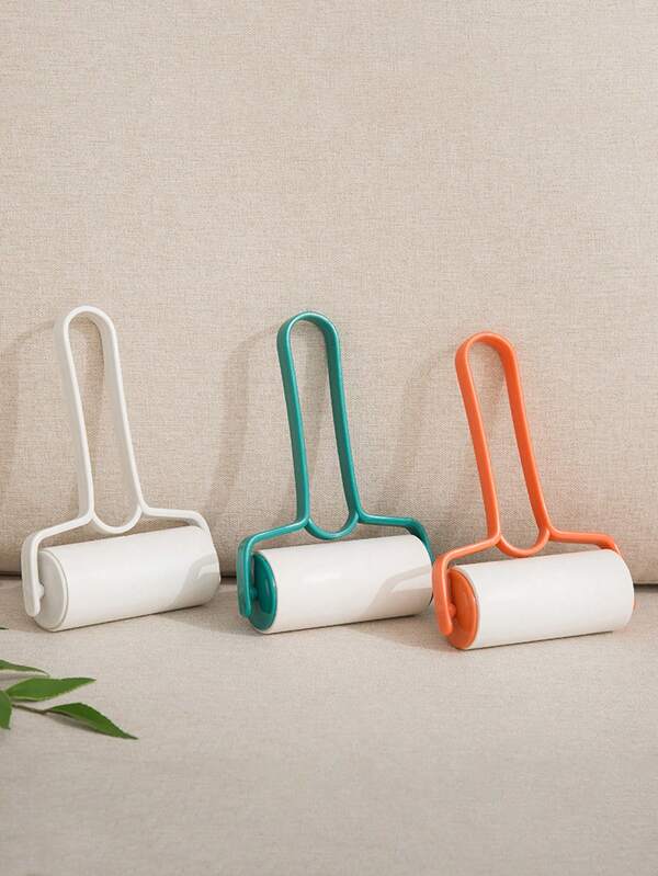 1pc Reusable Lint Roller Brush Clothes Fur Hair Remover, Sticky Dust Cleaning Roller For Home, Pets