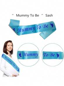 1 pezzo Fascia per festa di gender reveal, fascia per mamma in attesa, fascia per festeggiamenti festa di nascità