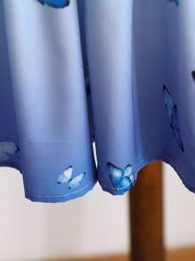 Vestido de moda estilo princesa degradado para niña pequeña, adecuado para primavera/verano