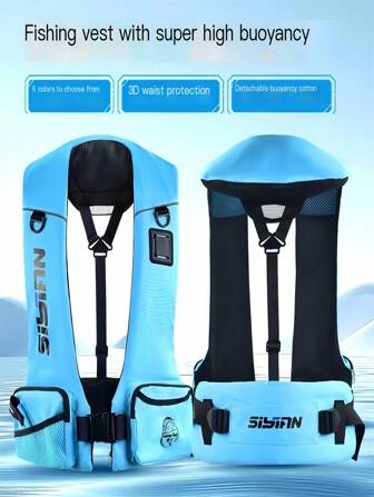 Chaleco salvavidas para adultos, de alta flotabilidad, portátil, adecuado para pesca desde la orilla, kayak, navegación, accesorios de playa, flotador de piscina