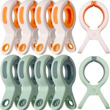 10 Pack Multi-Functional Plastic Strong Clips For Beach Sunbathing, Pool Parties, Hanging Towels, Wet Swimsuits, Blankets Clothing Towel Holder Clips For Clothes Pool Boat