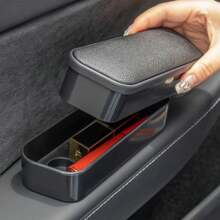 Car Left And Right Armrest Door Storage Box Car Interior Lift Universal Armrest Armrest Pad Extend Seat  Support Arm Height Adju