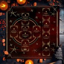 1pc Celtic Cross Pentagram Tarot Cloth, Altar Cloth, Pagan Clock Mat Divination Card Mat, Home Decor Tarot Tablecloth