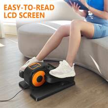 ZenActive Mini Under Desk Elliptical Trainer Machine, Electric Seated Pedal Exerciser For Home, Quiet & Compact Ellipse Leg Exerciser With Display Monitor, Remote Control And 12 Adjustable Speeds