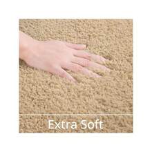 Bathroom Rug Runner 24x60 Inch, Soft Thick Absorbent Microfiber Bath Rugs For Bathroom, Machine Washable, Shaggy Plush Non Slip Bath Mat For Tub, Shower Floor, Quick Dry Mats, Navy - Beige - View 2