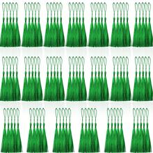 100 Pcs Light Blue Mini Tassels 13cm/5in With Loop For Bookmarks, Jewelry Making, DIY Projects By Creatrill