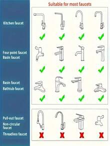 1 szt. Gadżety kuchenne, 2 tryby, 360-stopniowy obrotowy kran z bąbelkami i przedłużaczem do kranu wysokociśnieniowego Gadżety kuchenne