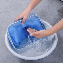 1 件大容量网状洗衣篮，浴室脏衣服收纳篮，可折叠壁挂式家用收纳篮