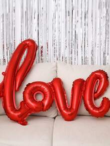 1pc 42 Inch Love-Shaped Aluminum Foil Balloon,Suitable For Wedding, Valentine's Day Party, Backdrop Decoration