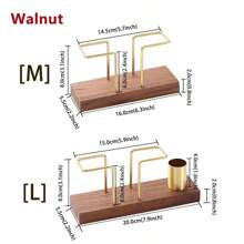 1pc/2pcs/4pcs Solid Wood Creative Vertical Tissue Holder, Napkin Holder For Kitchen Dining Table,Cafe Hotel Restaurant Desktop Napkin Holder, Simple Table Tissue Holder With Wood Base For Paper Napkins, Modern Dispenser For Home Decor