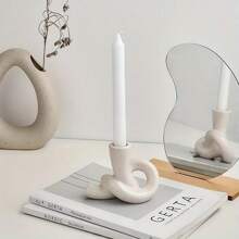 Simple & Elegant Ceramic Candle Holder, Home Decor
