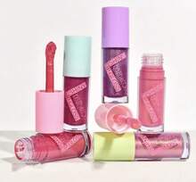 EverlyX 一套包含5支閃亮唇彩，配有柔軟刷頭，打造極致光澤妝效——多種色號，令雙唇一整天水潤飽滿，閃耀動人——✅ 西班牙境內24/48小時內發貨——理想的禮物之選，也是日常妝容的必備單品 - 完整包裝 - 查看 5