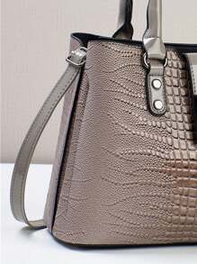 New Casual Women's Multi-Function Combo Bag, Fashionable Classic Elegant Style, Convenient To Carry, Large Capacity, Shoulder Or Crossbody, Suitable For Fall