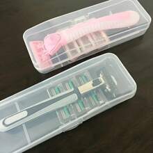 1/3pcs Manual Razor Storage Box Portable Shaving Foam/Soap Holder Container Travel Accessories