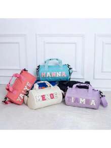 1 Stück personalisierte Namens-Aufbewahrungstasche - Tanztasche/Reisetasche/Sporttasche, individuelle Aufbewahrungstasche/Sporttasche, Geschenk für Gymnastik-Cheerleaderin, Mädchen Rucksack Reisetasche, Mädchen Geburtstagsgeschenk, Geburtstagsgeschenk, Party/Hochzeitsgeschenk, Brautgeschenk für Braut/Brautjungfern