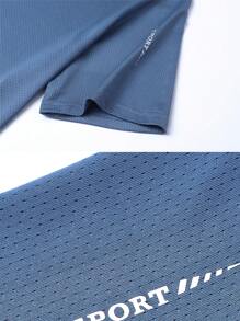 1 Men's Round-Neck Loose-Fit Breathable Sports Short-Sleeve T-Shirt