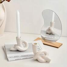 Simple & Elegant Ceramic Candle Holder, Home Decor