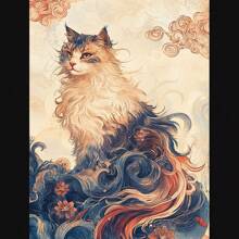 1pc/3PCS Wall Arts Posters: Divine Beasts, Cats, Cat Enthusiasts, Cute Suitable For Residential And Dormitory Walls, Living Room And Bar Decoration, Dining Room Or Bathroom, Room Decoration, High Quality Without Frame, Canvas Art For Indoor/Outdoor Use, Frameless/Framed ,Wall Art With Frame