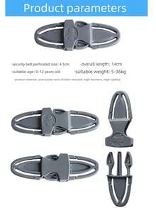 Car Child Seat Chest Buckle, Baby Stroller Seat Belt Buckle, Baby Anti Slip Adjustment Buckle Accessories - Multicolor - View 10