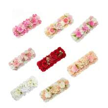 Painel de Rosas Artificiais Decoração de Casamento Bottom da Parede Layout da Mesa de Banquete Decoração de Chá de Bebê Suprimentos de Festa Flores Decorativas para Porta em Arco Guia de Piso Flores Presentes de Aniversário de Verão Volta às Aulas Material Escolar Decoração de Quarto