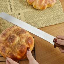 10/14 Inch Fine Tooth, Best Tooth Bread Knife, Cake Cutting, Long Baguette, Stainless Steel Soil Cutter/Cutting - 10英寸和14英寸 - 查看 4