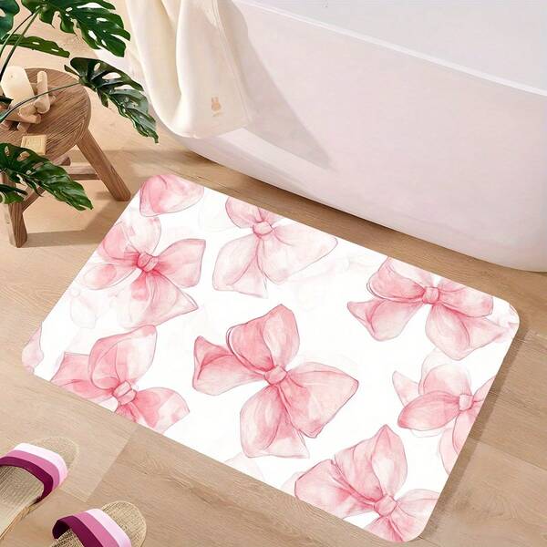 Tapete de Banheiro de Secagem Rápida - Tapete de Banho Ultrafino com Revestimento de Borracha para o Piso do Banheiro - Lavável, Tapete de Chuveiro Antiderrapante que se Ajusta Sob a Porta - Na Frente da Pia, Banheira, Chuveiro, Vaso Sanitário Decoração de Natal Tapete de Cozinha