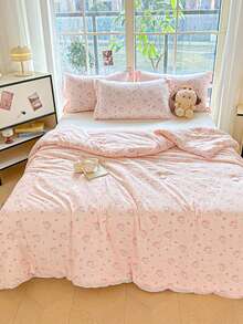 1pc Cartoon Blanket, Suitable For Dormitory Top/Bottom Bunk, All Season Washable Velvety Printed Blanket With Hollow Lace Edge, Nordic Style, Suitable For Nursery, Playroom, Children Bedroom, Daycare Center Use - Chuangyou-blanket - View 4
