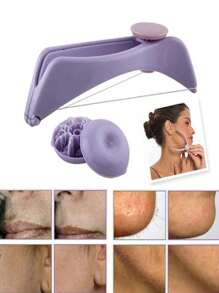 2 Stücke Gesichtsharentfernungsgeräte für Frauen, Augenbrauen, Gesicht und Körperhaare mit Fadentechnik, mit abnehmbarem System, für Augenbrauen, Fadenzieh-Werkzeug, Haarentfernungsfaden für Frauen