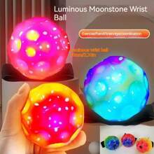 2025 neue Ankunft 1 Stück Mondstein, Sprungball, Wurfball zur Entlastung des Handgelenks, Training von Hand-Auge-Koordination, Outdoor-Spielzeug, Party-Spielzeug, Sportausrüstung, interaktive Bälle - Geburtstagsgeschenke, Abschlussgeschenke, Feiertagsgeschenke, perfekte Geschenke