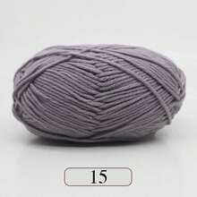 1pc 5-Ply Milk Yarn, Crochet Knitting Thread, Suitable For DIY Weaving Bags, Scarves, Hats, Sweaters, Dolls, 50g/Pc (Packaging Random)