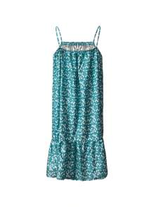 Abito corto estivo casual e alla moda da donna in stile boho con spalline