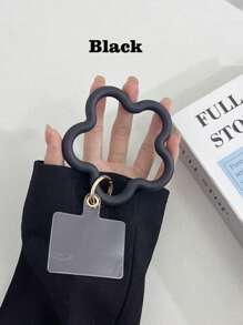 1pc Solid Color Silicone Starfish Bracelet Mobile Phone Case Pendant, Universal Phone Cover, Short Wrist Anti-Lost And Anti-Drop Device Gifts For Mother, Family, Friends, Birthday, Holiday Phone Charm, Phone Chain