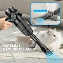 1 pièce Aspirateur portable, Succion puissante 3500Pa, Batterie Lithium-Ion 2000mAh, Convient pour la voiture, la maison et le bureau