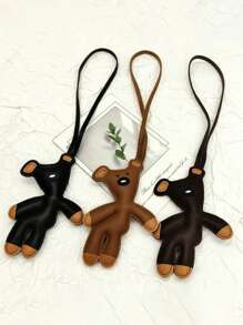 1pc Keychain,Personalized Hanging Decoration Leather Accessories,Christmas Gifts Gift Thanksgiving Y2k,Animal-Themed Accessory For Keys, Backpacks & Wallets