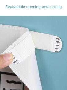 20Pcs Hook And Loop, Double-Sided Adhesive Detachable And Non Marking Fixed Sticker, No-Drill And Non Marking Sticker, Strong Load-Bearing And Non Punching Hanging Tool, Photo Frame And Mural Fixed Sticker, Can Be Repeatedly Used, Firm And Not Fall Off, Wall Surface Is Not Damaged, Suitable For Ceramic Tiles/Latex Walls/Wooden Boards, Etc
