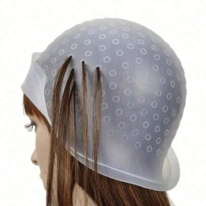 1pc Hair Coloring Highlighting Cap Reusable Silicone Pull Through Cap With Hook Hair Dye Cap Professional Practical Convenient Supplies, Back To School, Travel Holiday Essentials, Hair Accessories For Women, Slick Back Brush, Barber Accessories, Hair Dryer, Hair, Barber, Hair Tools, Hair Products, Hair Dryer, Hair, Accessories, Hair Products, Hair Tools, Hair Brush, Barber, Barber Accessories, Hairdressing Equipment, Hairstyle, Hairdressing, Hair, Travel, Hair Products, Hair Tools, Hair Stuff, Barber, Barber Accessories, Barbershop, Hairdressing Equipment