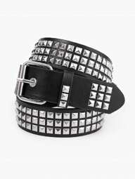 1 st unisex enfärgad punk-rhinestone-dubbat glittrande läderbälte, lämplig för tonåringar, casual outdoor, atletisk, semester, examenspresenter, födelsedag, daglig klädsel