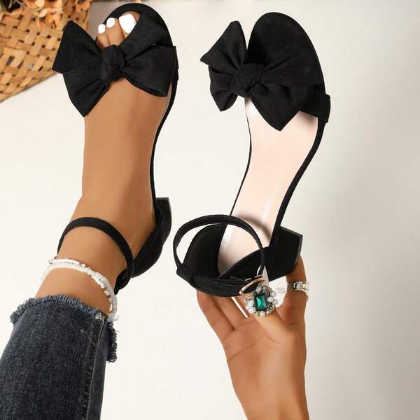 New Arrivals Strap Thick High Heel Fashion Comfortable Leopard Print Retro British Style Sandals, Versatile Simple Plus Size Women Heeled Shoes