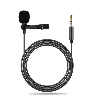 1 个领夹式麦克风，带 Type-C/3.5 毫米/Lightning 端口，迷你便携式紧凑型麦克风，用于直播、手机、电脑录音，防噪音领夹式麦克风，兼容 Android 手机，适用于暑假、音频/视频录制、采访、游戏和直播迷你麦克风