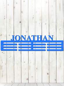 Customized Name Plate Medal Display Rack 12-Tier Horizontal Bar For Medals And Ribbons Personalized Sports Medal Hanger Race Bib Holder - Multicolor - View 18