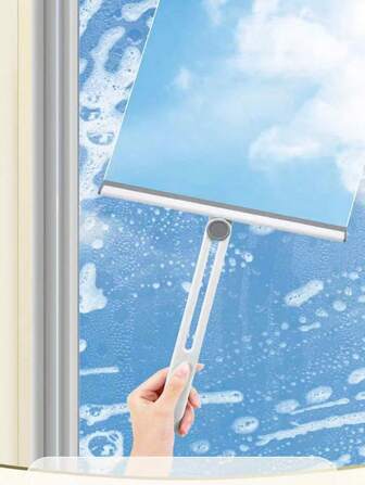 2pcs/1pc 360 Degree Rotation Foldable, Household Countertop Window Scraper, Glass Cleaning Tool, Window Cleaning Special Washing Tool For Scraping