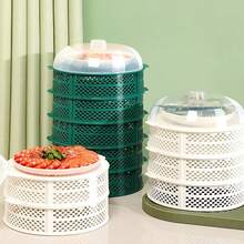 New Hollow Vegetable Cover, Multilayer Food Strainer Basket, Rice/Food Cover, Tabletop Cover, Dust Cover, Anti-Fly Leftover Food Storage Container - Multicolor - View 2