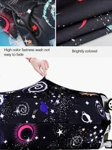Luggage Cover Travel Case Cover For 18 To 32 Inch Luggage Protector Cases For Outdoor Travel Business Fashion Graphic Pattern For Men Women Travel Accessories Polyester Suitcase Elastic Dust Covers Student Back To School Stuff, Ideal For Outdoor And Holiday Travel, Luggage Protection|Vibrant Design|Elastic Fit, Luggage Travel Accessories